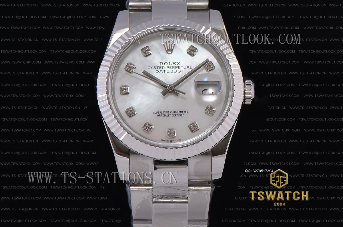 BP공장 데이저스트 36MM 자개다이얼 브레이슬릿 Datejust 36mm BP High Grade White MOP Dial SS Bracelet A2813