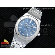 Z+F공장 로얄오크 15400 블루다이얼 브레이슬릿 Royal Oak 41mm 15400 SS Blue Textured Dial on SS Bracelet A3120 (Free Box)