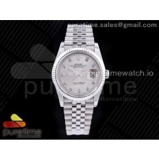 GM공장 롤렉스 데이저스트 36 실버다이얼 브레이슬릿3235 DateJust 36 SS 126234 904L Steel Silver Dial Diamonds Markers on Jubilee Bracelet SA3235