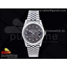 GM공장 롤렉스 데이저스트 36 그레이다이얼 브레이슬릿3235 DateJust 36 SS 126234 904L Steel Gray Dial Diamonds Markers on Jubilee Bracelet SA3235