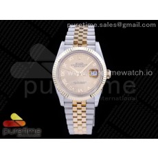 GM공장 롤렉스 데이저스트 36 옐로우골드콤비 포금 샴페인다이얼 브레이슬릿 DateJust 36 SS/YG 126233 GMF Gold Wrapped 904L Steel Gold Dial Roman Markers on Jubilee Bracelet SA3235