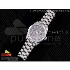 GM공장 롤렉스 데이저스트 31 그레이다이얼 브레이슬릿 DateJust 31 Ladies 278289 GMF 316L Steel Gray Dial Stick Markers on President Syle Bracelet