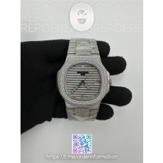 PP공장 노틸러스 점보 풀다이어 모델 Nautilus 5719/1G Full Diamonds Dial and Bracelet 324CS (Free box) PPF공장