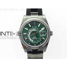 WW공장 스카이듀엘러 DLC 블랙다이얼 브레이슬릿 Sky-Dweller DLC WWF Gray Dial on DLC Bracelet A2813 to 9001