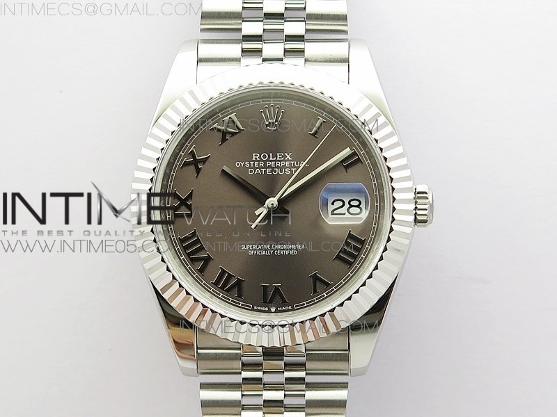 BP공장 롤렉스 데이저스트 41 그레이다이얼 브레이슬릿3235 DateJust 41 126334 SS New Version Gray Roman Markers Dial on Jubilee Bracelet