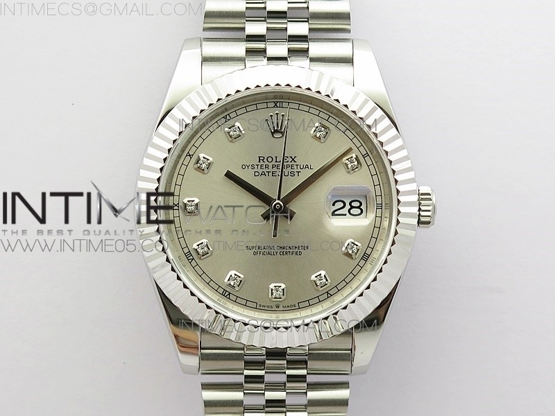 BP공장 롤렉스 데이저스트 41 실버다이얼 브레이슬릿3235 DateJust 41 126334 SS New Version Silver Crystals Markers Dial on Jubilee Bracelet