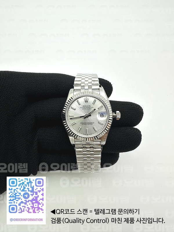 GS공장 롤렉스 데이저스트 31 실버다이얼 브레이슬릿 Datejust 31mm 178274 SS Silver Stick Markers Dial on SS Jubilee Bracelet SEIKO NH05A