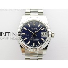 GS공장 롤렉스 데이저스트 31 블루다이얼 브레이슬릿 Datejust 31mm 178274 SS Blue Stick Markers Dial on SS President Bracelet SEIKO NH05A