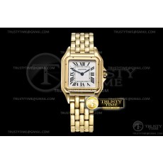 KOR공장 까르띠에 팬더 옐로우골드 금통 화이트다이얼 Panthere De Cartier Ladies YG/YG Wht KOR Swiss Quartz