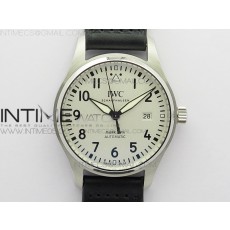 FK공장 마크18 화이트다이얼 가죽스트랩 MARK XVIII IW327002 SS FKF 1:1 Best Edition White Dial On Black Leather Strap