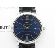 FK공장 포르토피노 블루다이얼 가죽스트랩 Portofino Automatic SS FKF 1:1 Best Edition Blue Dial RG Markers on Blue Leather Strap A2892