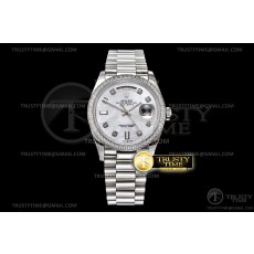 EW공장 데이데이트 36 자개다이얼 DayDate 36mm Dia Pres SS/SS Wht MOP Diam EWF A3255 Mo