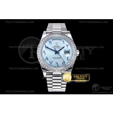 BP공장 롤렉스 데이데이트 40미리 아이스블루다이얼 2813 DayDate 40mm Diam Pres SS/SS I-Blue/Arab BPF A2813