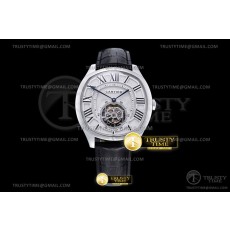 BBR공장 드라이브 뚜르비용 화이트다이얼 가죽스트랩 Drive De Cartier Tourbillon SS/LE White BBR Tourbillon