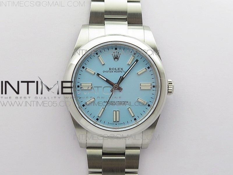 BP공장 롤렉스 오이스터퍼페츄얼 41미리 티파니블루다이얼 2813 Oyster Perpetual 41mm 124300 BP Best Edition Tiffany Blue Dial on SS Bracelet