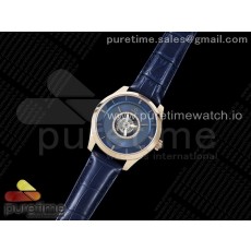 JB공장 오메가 드빌 뚜르비용 로골 블루다이얼 가죽스트랩 De Ville Tourbillon RG JBF Best Edition Blue Dial on Blue Leather Strap