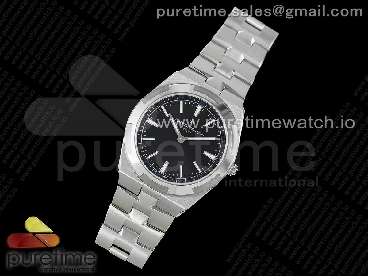 V8F공장 오버시즈 블랙다이얼 Overseas Ultra-Thin 2000V V8F Best Edition Black Dial on SS Bracelet A1120