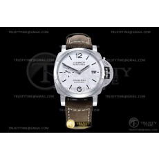 VS공장 PAM 1394 화이트다이얼 가죽스트랩 PAM 1394 Luminor Marina Auto 42mm SS/LE VSF P9010