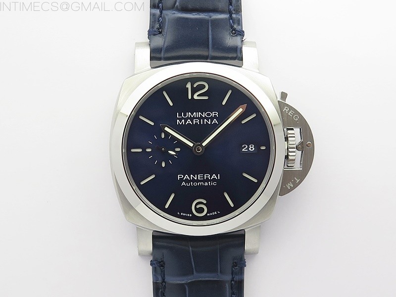 VS공장 파네라이 PAM1393 블루다이얼 가죽스트랩 PAM1393 VSF 1:1 Best Edition Blue Dial on Blue Leather Strap P.9010 Clone