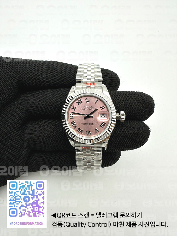 GM공장 롤렉스 레이디 데이저스트 28 스틸 핑크다이얼 로마인덱스 주빌레브레이슬릿 DJ Ladies 28mm Jub Flt 904L SS/SS Pink/Rmn GMF A2671