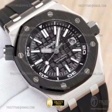 BF공장 오데마피게 로얄오크오프쇼어 다이버 15710 블랙베젤 블랙다이얼 Royal Oak Offshore Diver 15710 CER/SS/RU Black BF A3120