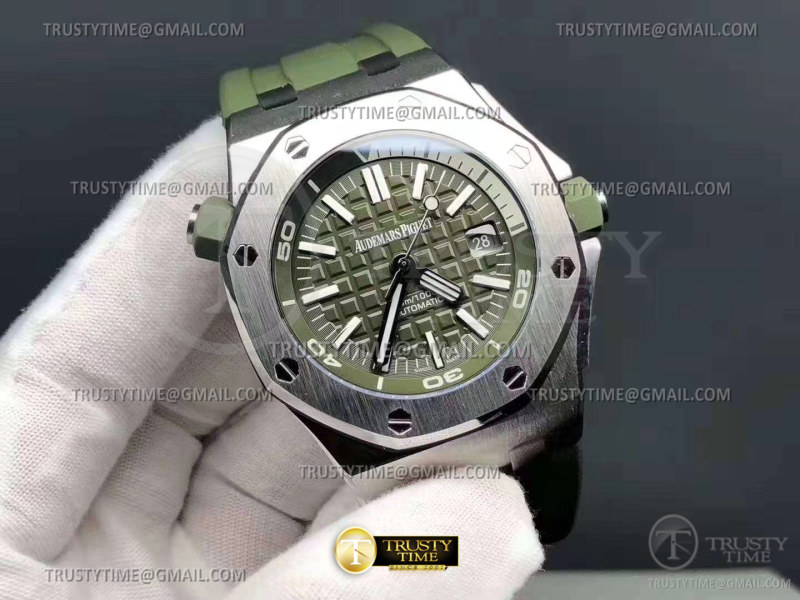 BF공장 오데마피게 로얄오크오프쇼어 15710 카키그린 Royal Oak Offshore Diver 15710 SS/RU D-Grn BF A3120