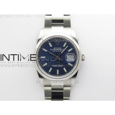 BP공장 롤렉스 데이저스트 36 스틸 블루플루티드다이얼 돔베젤 오이스터브레이슬릿 DateJust 36 SS 126200 BP 1:1 Best Edition New Blue Dial on Oyster Bracelet