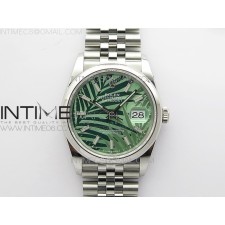 BP공장 롤렉스 데이저스트 36 스틸 그린팜다이얼 돔베젤 쥬빌레브레이슬릿 DateJust 36 SS 126200 BP 1:1 Best Edition New Green Dial on Jubilee Bracelet