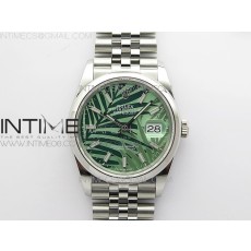 BP공장 롤렉스 데이저스트 36 스틸 그린팜다이얼 돔베젤 쥬빌레브레이슬릿 DateJust 36 SS 126200 BP 1:1 Best Edition New Green Dial on Jubilee Bracelet