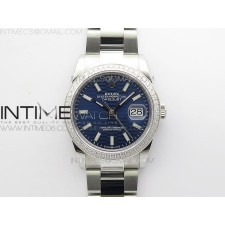 BP공장 롤렉스 데이저스트 36 스틸 블루플루티드다이얼 다이아몬드베젤 오이스터브레이슬릿 DateJust 36 SS 126234 BP 1:1 Best Edition New Blue Dial on Oyster Bracelet