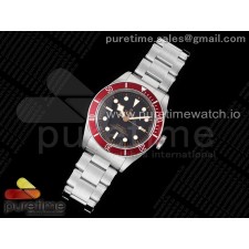 ZF공장 튜더 헤리티지 블랙베이 41 버건디 브레이슬릿 Heritage Black Bay Red Bezel ZF 1:1 Best Edition on SS Bracelet A2824 V5