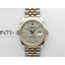 BP공장 롤렉스 데이저스트 36 로즈골드콤비 돔베젤 실버팜다이얼 쥬빌레브레이슬릿 DateJust 36 SS/RG 126201 BP 1:1 Best Edition Silver/Gray Dial on Jubilee Bracelet