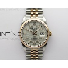 BP공장 롤렉스 데이저스트 36 로즈골드콤비 돔베젤 실버플루티드다이얼 쥬빌레브레이슬릿 DateJust 36 SS/RG 126201 BP 1:1 Best Edition Silver Dial on Jubilee Bracelet