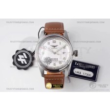 ZF공장 론진 스피릿 데이트 스틸 화이트다이얼 가죽스트랩 Longines Spirit SS/LE White ZF A2892