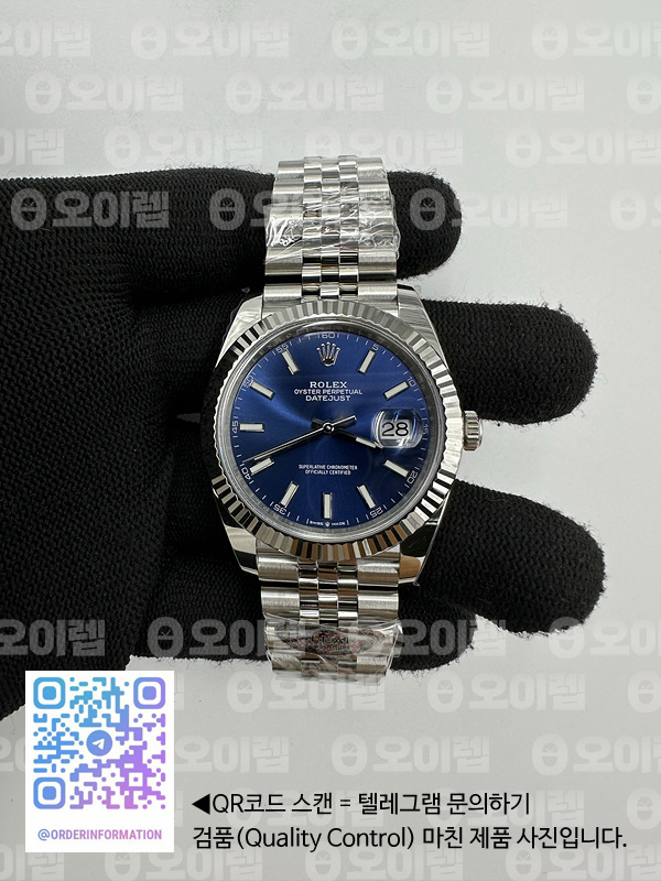 CLEAN공장 롤렉스 데이저스트 41 스틸 블루다이얼 플루티드베젤 쥬빌레브레이슬릿 클린공장 DateJust 41 126334 Clean 1:1 Best Edition 904L Steel Blue Stick Dial on Jubilee Bracelet SA3235 클린