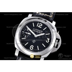 HW공장 파네라이 PAM1084 루미노르 로고 스틸 블랙다이얼 가죽스트랩 PAM1084 Luminor Logo 44mm SS/LE Blk HWF A6497