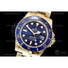 GM공장 V3 롤렉스 서브마리너 41 신형 옐로우골드금통 청금통 브레이슬릿 Submariner 126618LB 904 YG/YG Blue GMF V3 VR3235