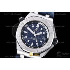 BF공장 오데마피게 로얄오크오프쇼어 다이버 15720 스틸 블루다이얼 러버스트랩 Royal Oak Offshore Diver 15720 SS/RU Blue BF A4308