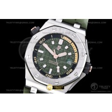 BF공장 오데마피게 로얄오크오프쇼어 다이버 15720 스틸 그린다이얼 러버스트랩 Royal Oak Offshore Diver 15720 SS/RU Grn BF A4308