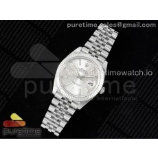 WF공장 롤렉스 데이저스트 41 스틸 실버다이얼 플루티드베젤 쥬빌레브레이슬릿 DateJust 41 126334 WF 1:1 Best Edition 904L Steel Silver Stick Dial on Jubilee Bracelet VR3235