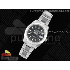 WF공장 롤렉스 데이저스트 41 스틸 그린다이얼 플루티드베젤 오이스터브레이슬릿 DateJust 41 126334 WF 1:1 Best Edition 904L Steel Black Stick Dial on Oyster Bracelet VR3235