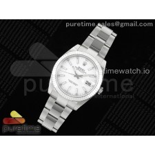 WF공장 롤렉스 데이저스트 41 스틸 화이트다이얼 플루티드베젤 오이스터브레이슬릿 DateJust 41 126334 WF 1:1 Best Edition 904L Steel White Stick Dial on Oyster Bracelet VR3235