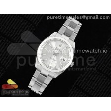 WF공장 롤렉스 데이저스트 41 스틸 실버다이얼 플루티드베젤 오이스터브레이슬릿 DateJust 41 126334 WF 1:1 Best Edition 904L Steel Silver Stick Dial on Oyster Bracelet VR3235