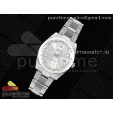 WF공장 롤렉스 데이저스트 41 스틸 실버다이얼 플루티드베젤 오이스터브레이슬릿 DateJust 41 126334 WF 1:1 Best Edition 904L Steel Silver Stick Dial on Oyster Bracelet VR3235