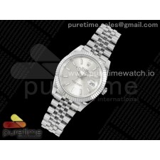 NTF공장 롤렉스 데이저스트 41 스틸 실버다이얼 플루티드베젤 쥬빌레브레이슬릿 DateJust 41 126334 NTF 1:1 Best Edition 904L Steel Silver Stick Dial on Jubilee Bracelet VR3235