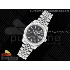 NTF공장 롤렉스 데이저스트 41 스틸 블랙다이얼 플루티드베젤 쥬빌레브레이슬릿 DateJust 41 126334 NTF 1:1 Best Edition 904L Steel Black Stick Dial on Jubilee Bracelet VR3235