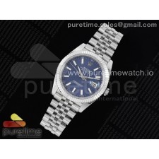 ZF공장 롤렉스 데이저스트 41 스틸 블루다이얼 플루티드베젤 쥬빌레브레이슬릿 DateJust 41 126334 ZF 1:1 Best Edition 904L Steel Blue Dial Stick Marker on Jubilee Bracelet A2824