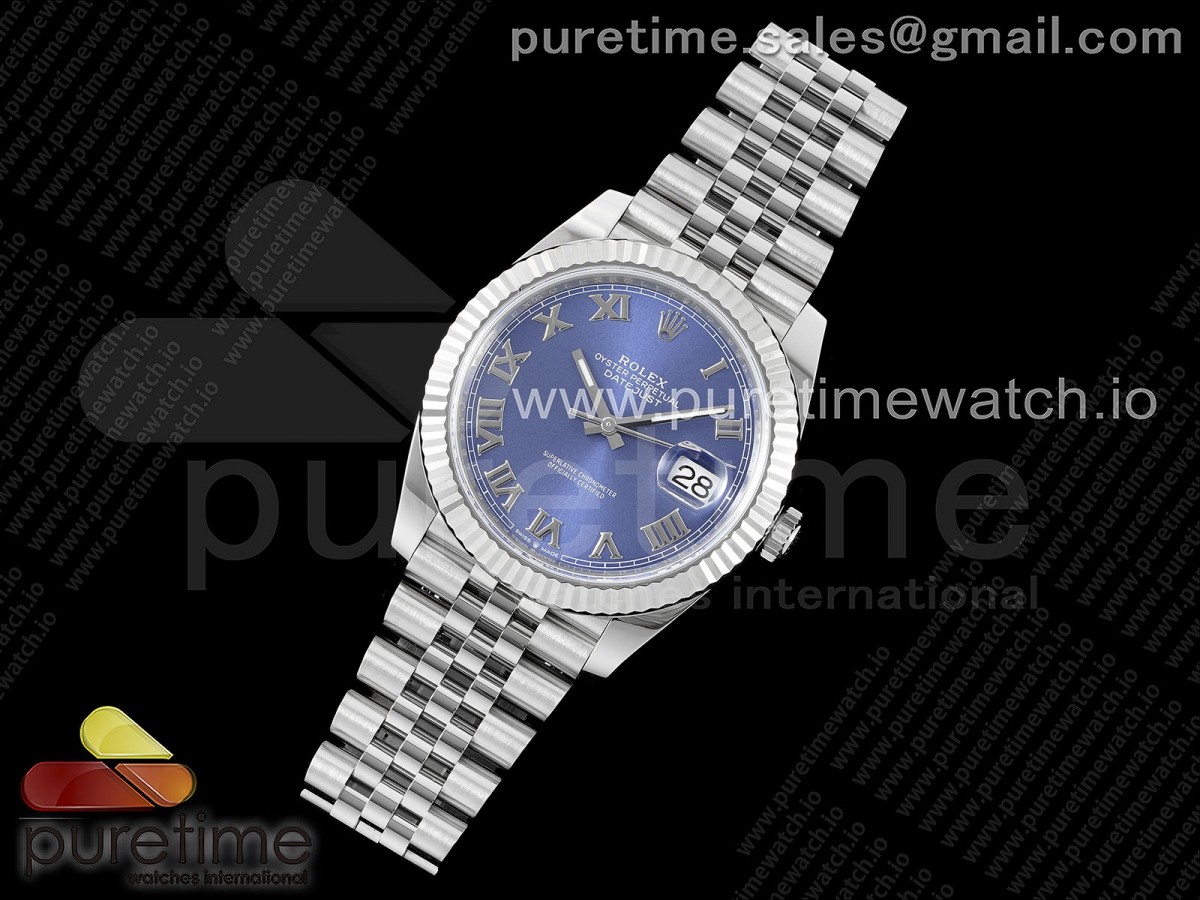 CLEAN공장 롤렉스 데이저스트 41 스틸 블루다이얼 로만인덱스 쥬빌레브레이슬릿 클린공장 Datejust 41 SS 904L Steel Clean 1:1 Best Edition Blue Roman Dial on Jubilee Bracelet VR3235