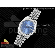 ZF공장 롤렉스 데이저스트 41 스틸 블루다이얼 로만인덱스 플루티드베젤 쥬빌레브레이슬릿 DateJust 41 126334 ZF 1:1 Best Edition 904L Steel Blue Dial Roman Marker on Jubilee Bracelet A2824