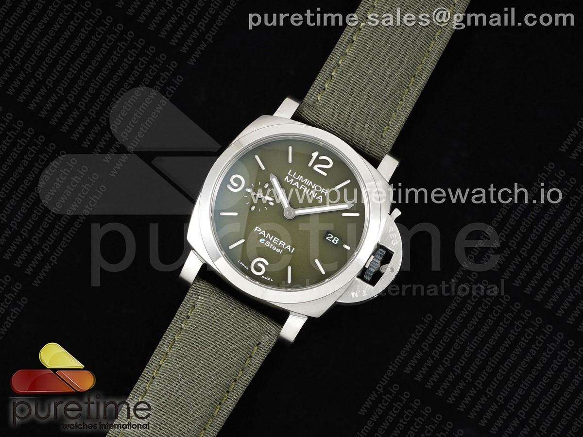 TTF공장 파네라이 PAM1356 스틸 그린다이얼 그린나일론스트랩 PAM1356 W TTF 1:1 Best Edition on Green Nylon Strap P9010